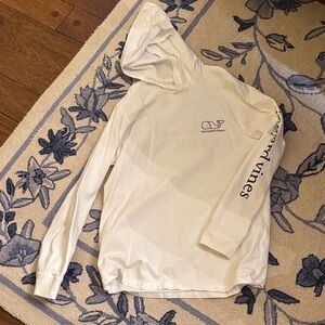 Boys Vineyard  Vines White baseball hoodie